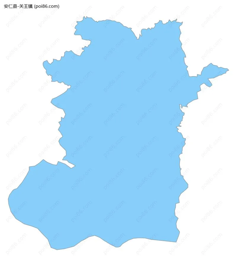 关王镇边界地图