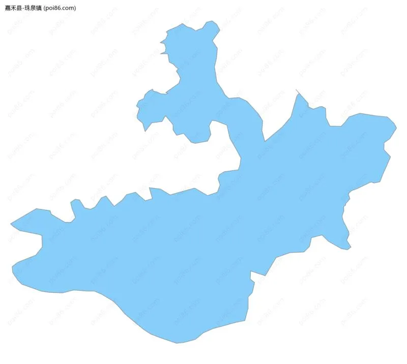 珠泉镇边界地图