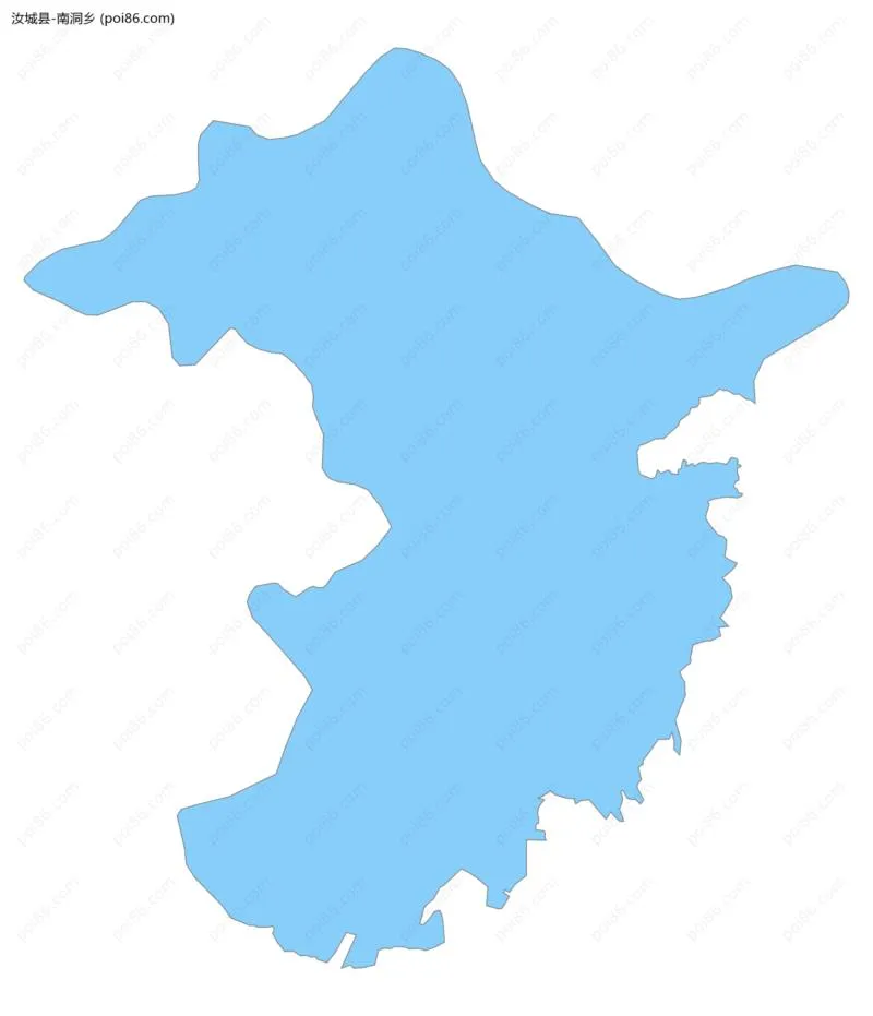 南洞乡边界地图