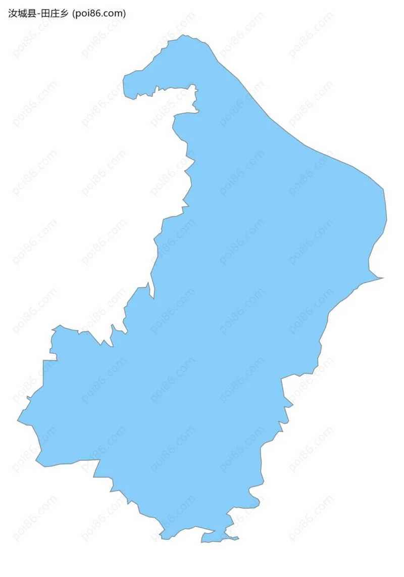 田庄乡边界地图