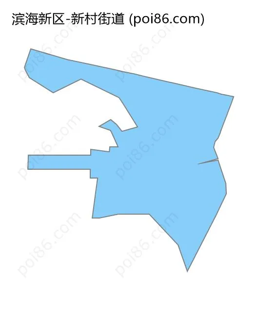 新村街道边界地图