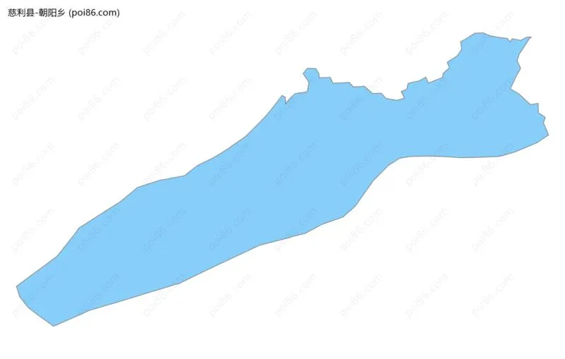 朝阳乡边界地图
