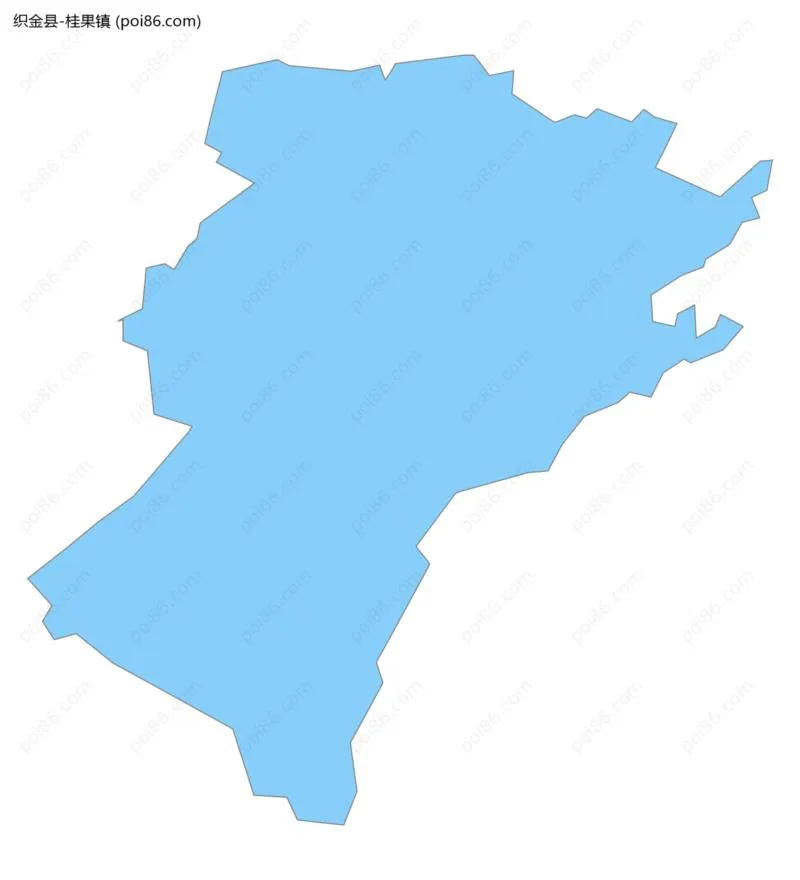 桂果镇边界地图