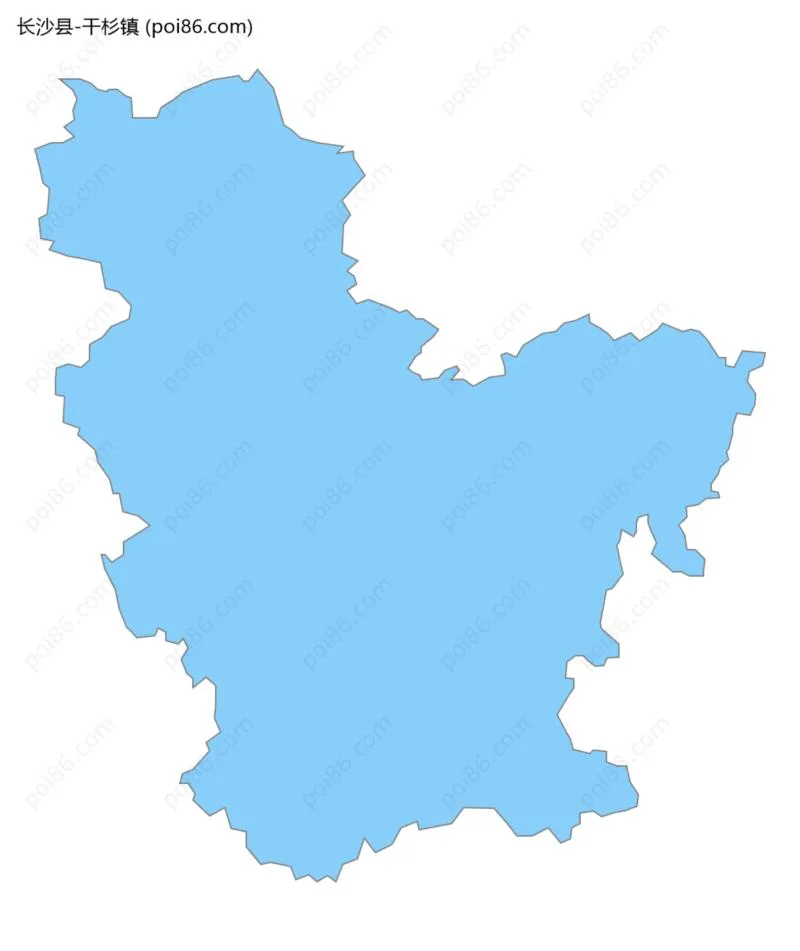 干杉镇边界地图