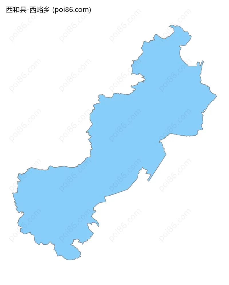 西峪乡边界地图