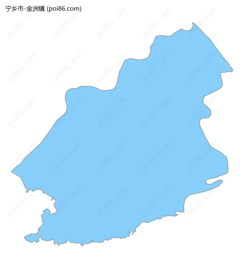 金洲镇边界地图