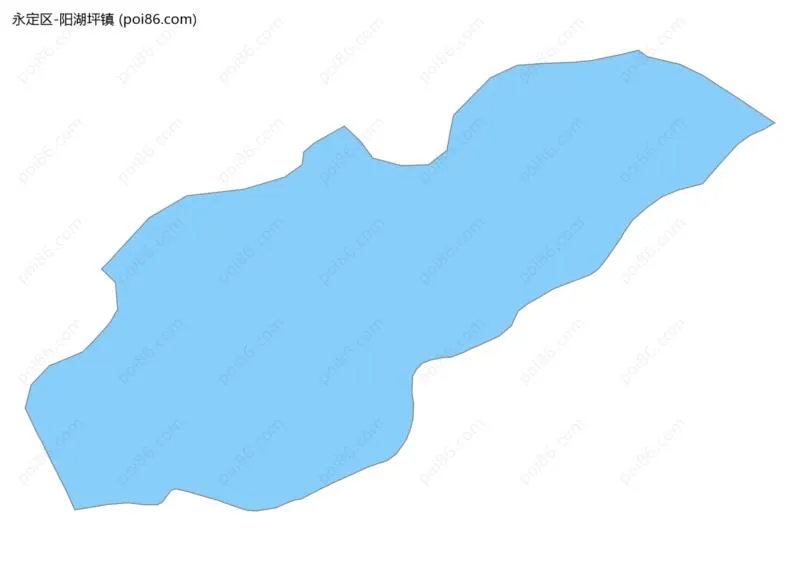 阳湖坪镇边界地图