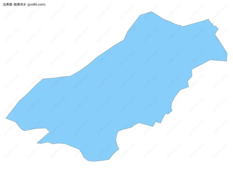 慈恩寺乡边界地图