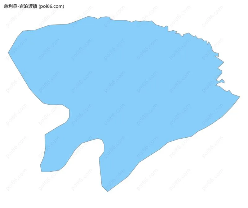 岩泊渡镇边界地图