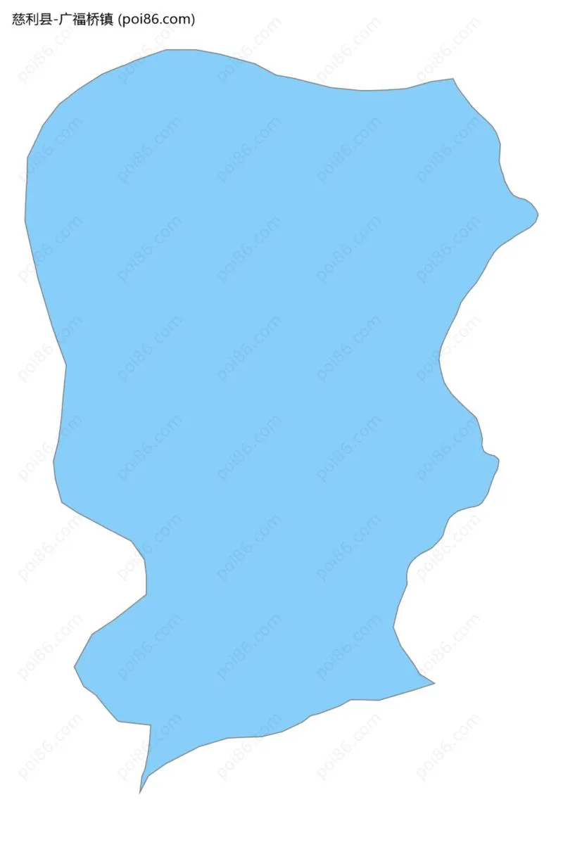 广福桥镇边界地图