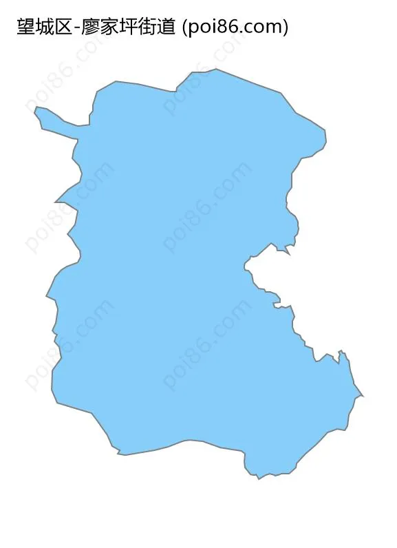 廖家坪街道边界地图