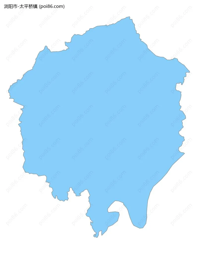 太平桥镇边界地图