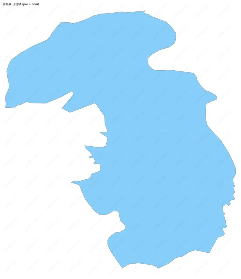 江垭镇边界地图