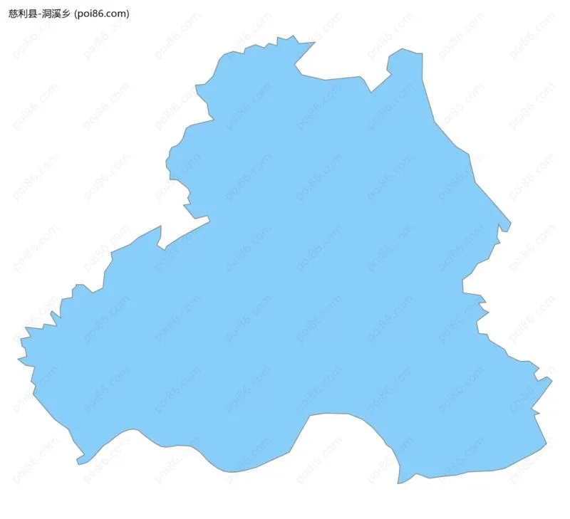 洞溪乡边界地图