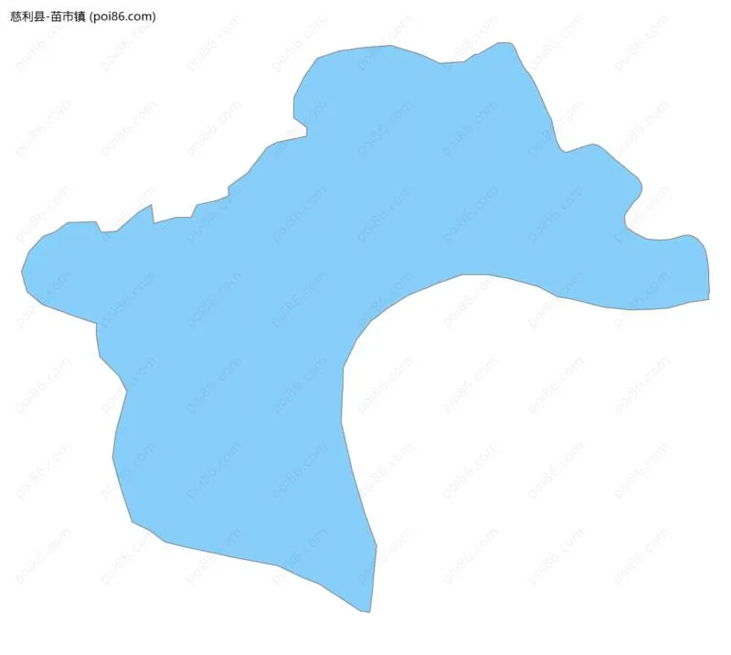 苗市镇边界地图