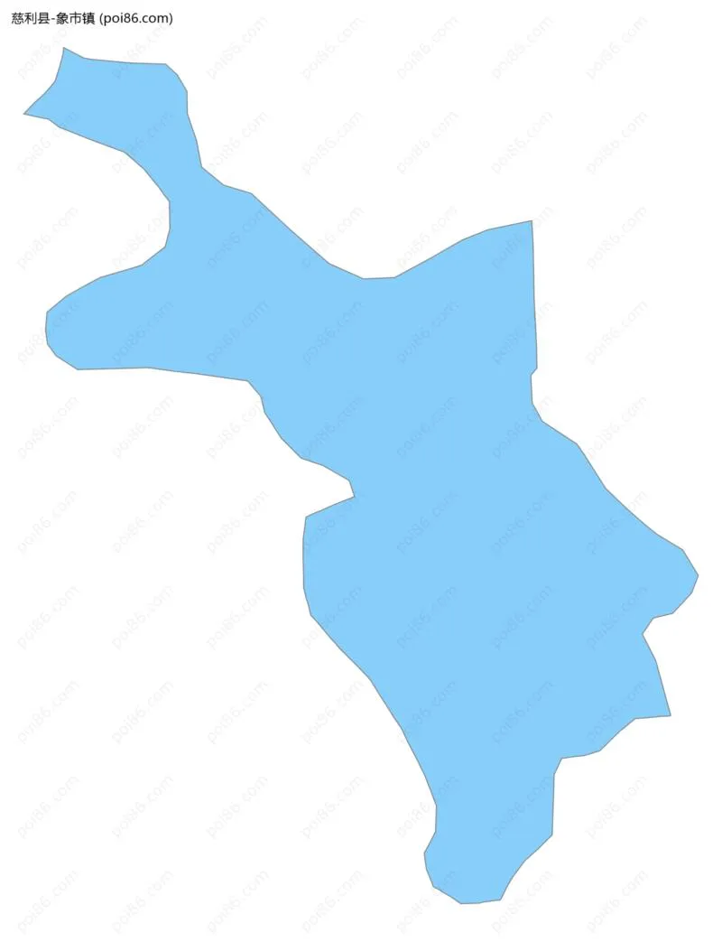 象市镇边界地图