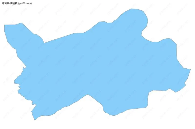 高桥镇边界地图