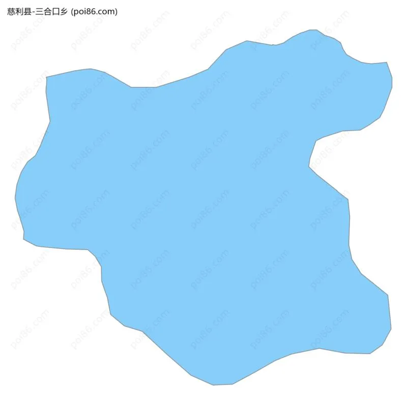 三合口乡边界地图