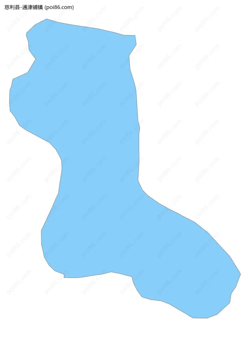 通津铺镇边界地图