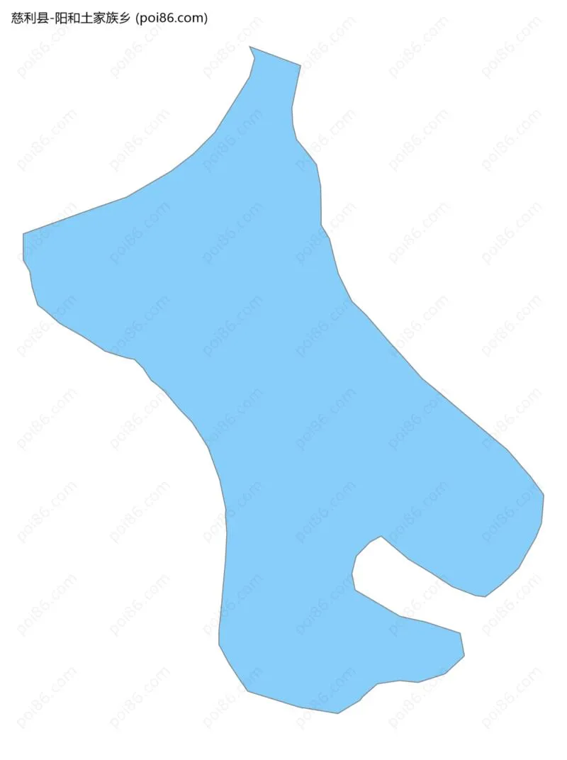 阳和土家族乡边界地图