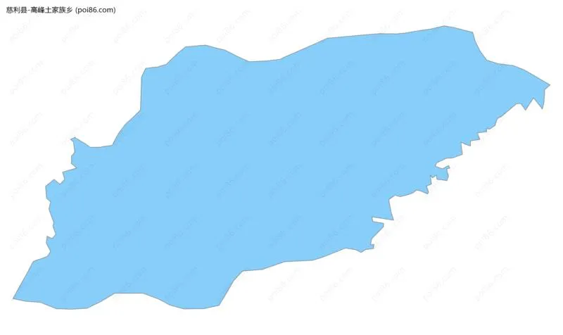 高峰土家族乡边界地图