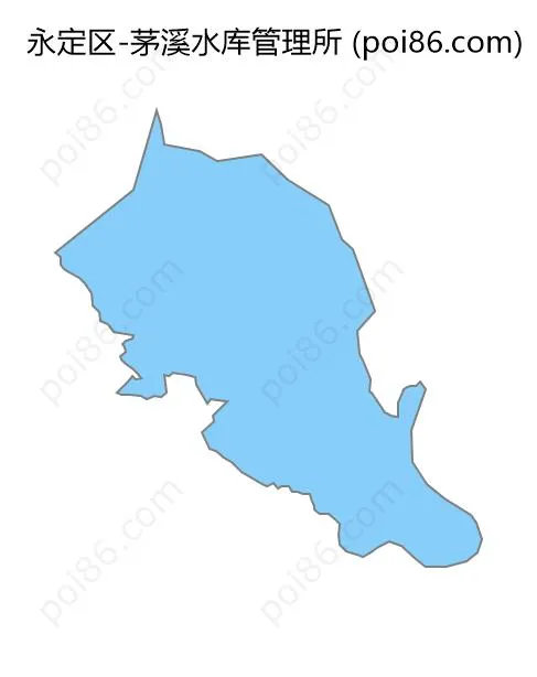 茅溪水库管理所边界地图