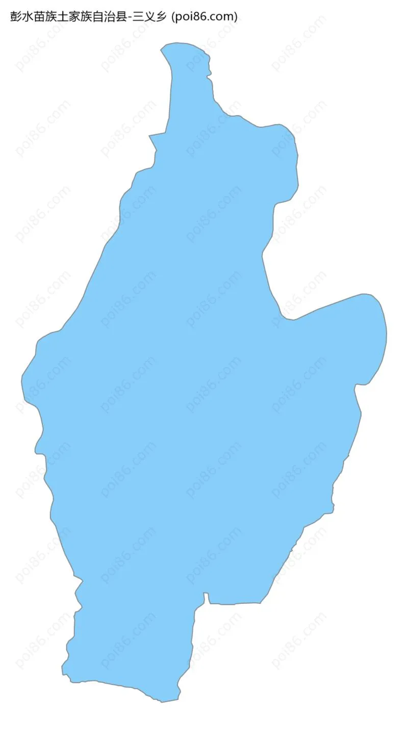 三义乡边界地图