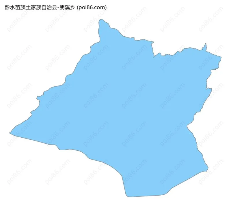 朗溪乡边界地图