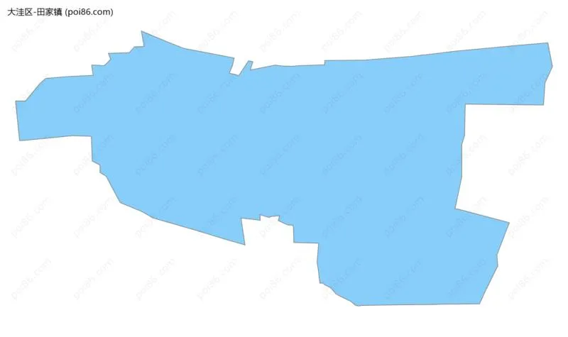 田家镇边界地图