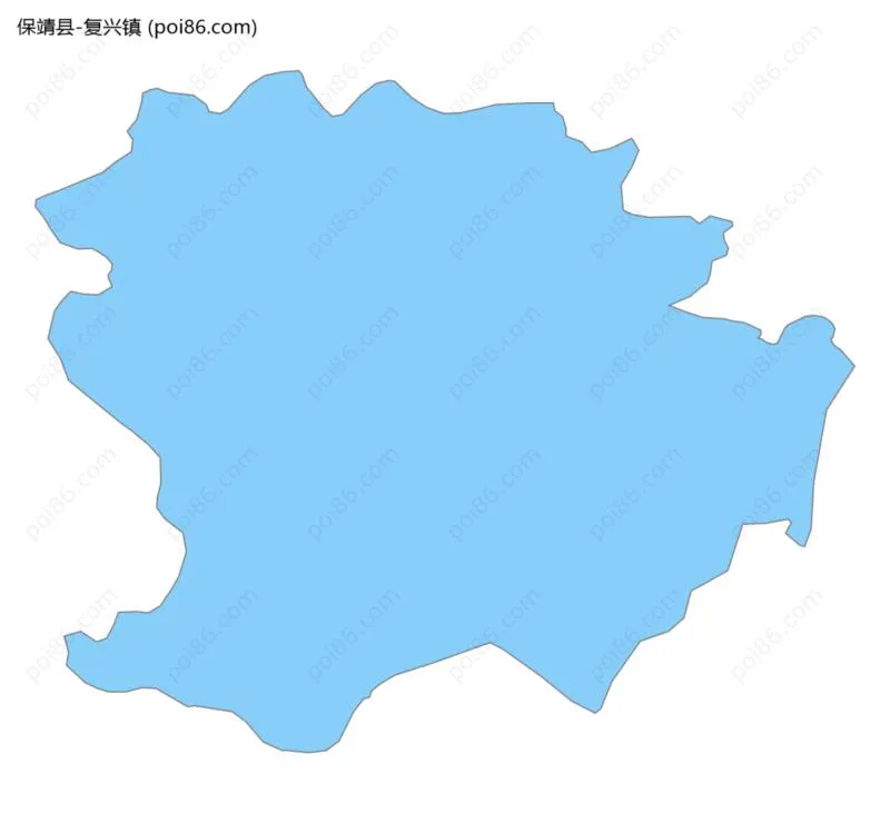 复兴镇边界地图