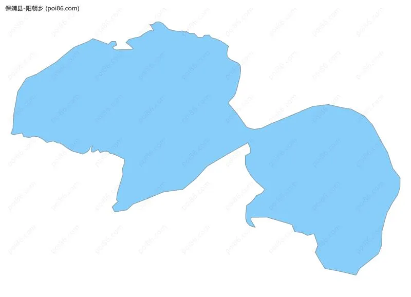 阳朝乡边界地图