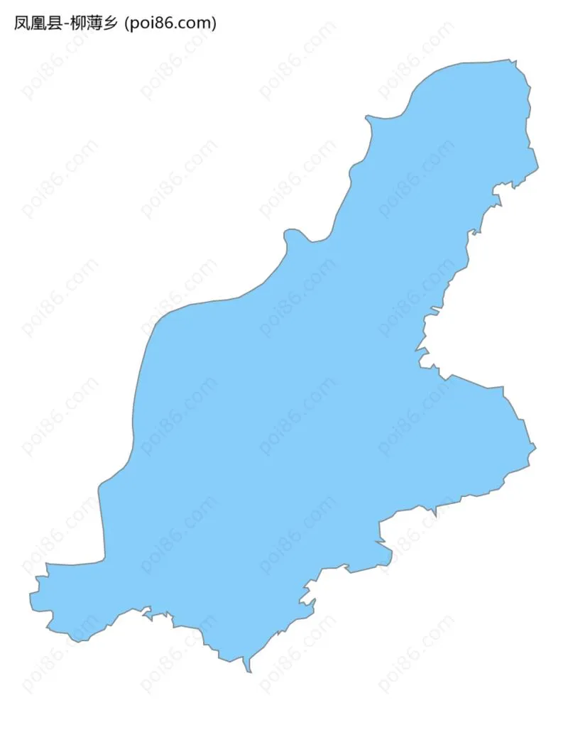 柳薄乡边界地图