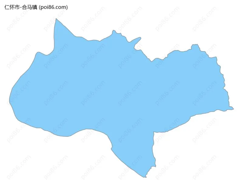 合马镇边界地图