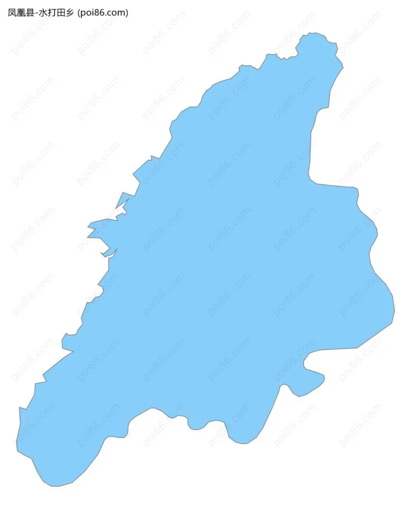 水打田乡边界地图