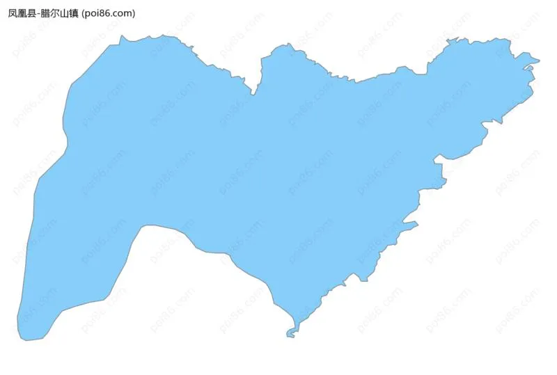 腊尔山镇边界地图