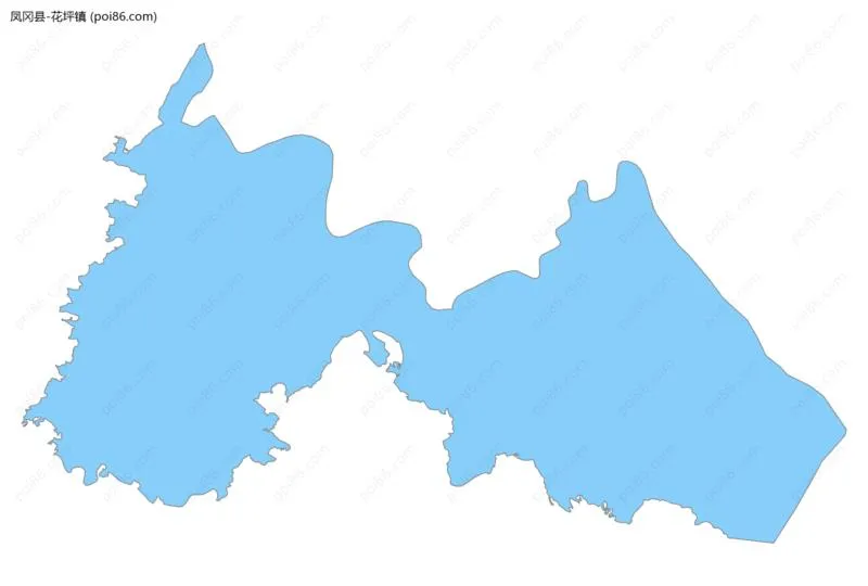 花坪镇边界地图