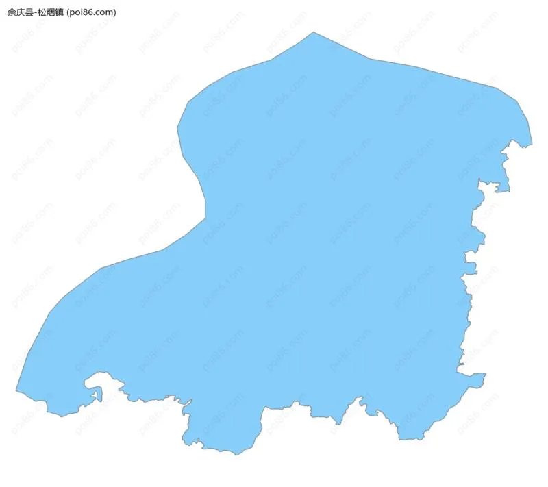 松烟镇边界地图