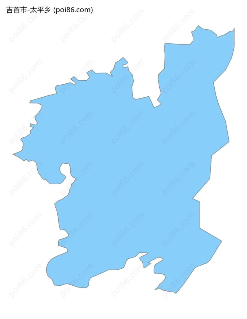 太平乡边界地图