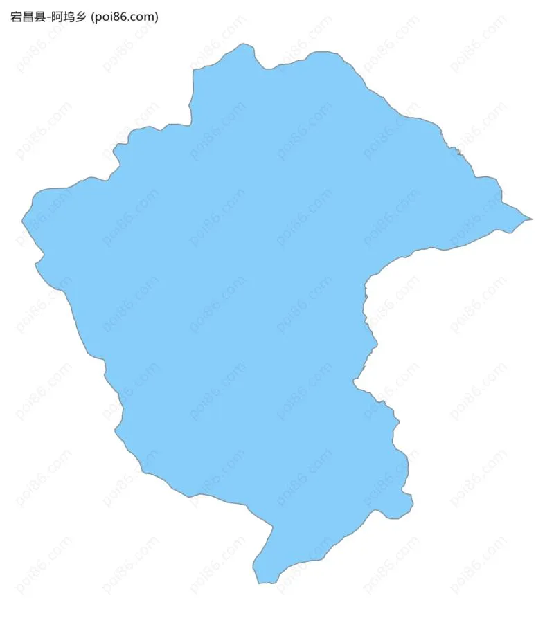 阿坞乡边界地图