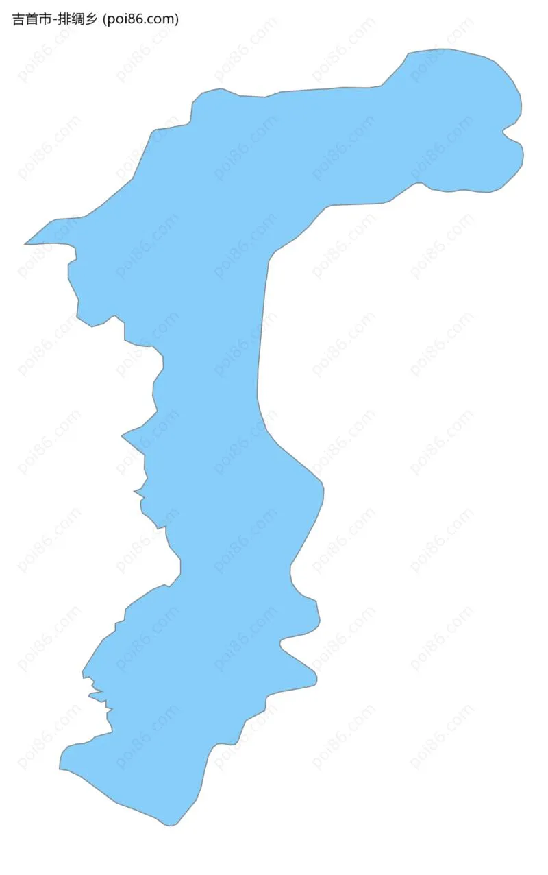 排绸乡边界地图