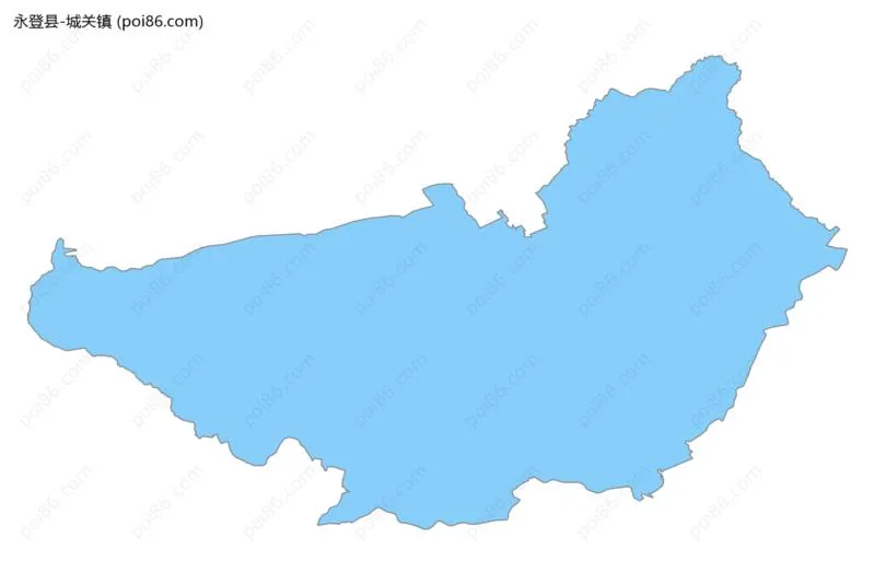 城关镇边界地图