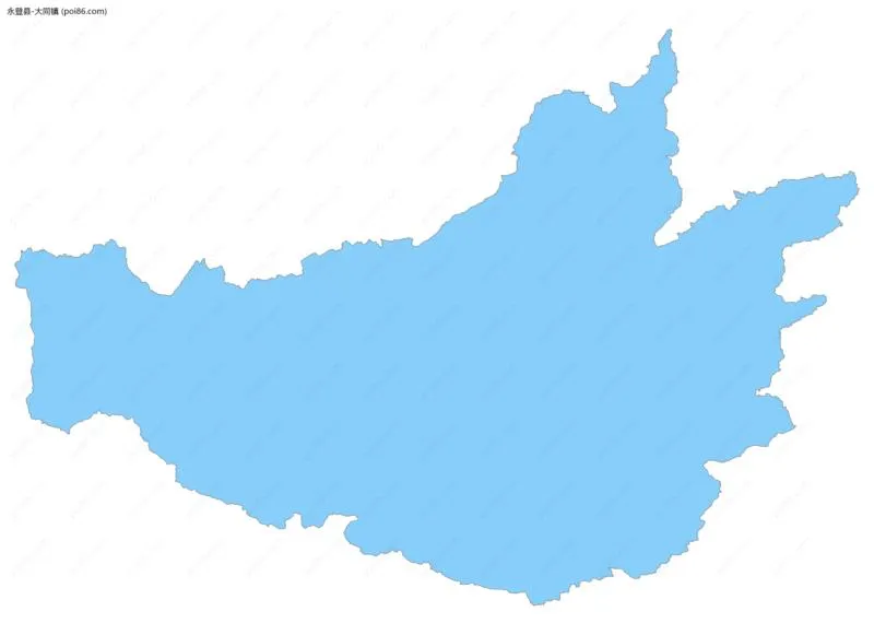 大同镇边界地图