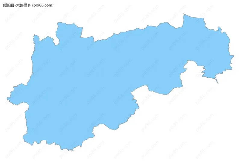 大路槽乡边界地图