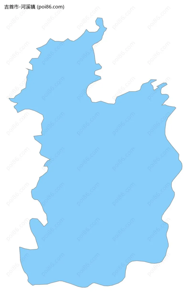 河溪镇边界地图