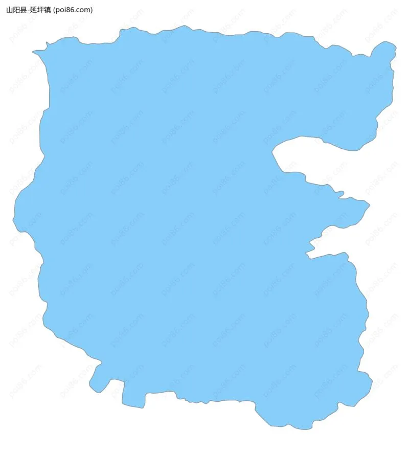 延坪镇边界地图