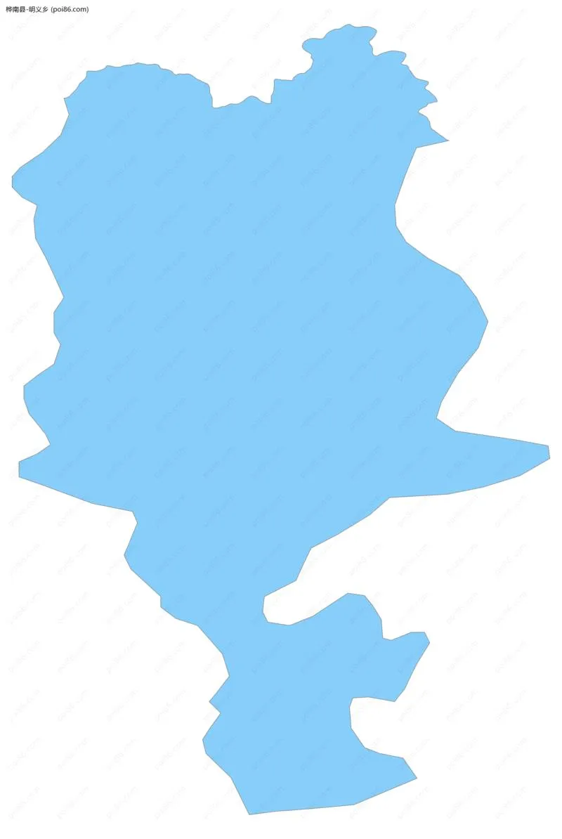 明义乡边界地图