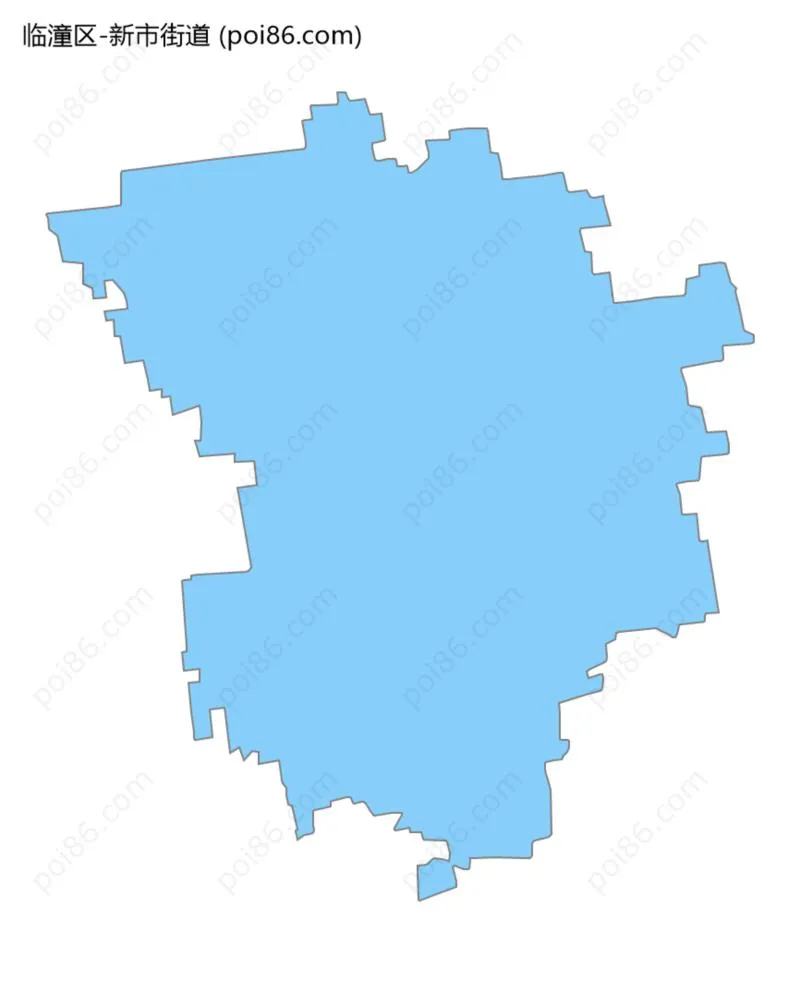 新市街道边界地图