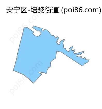 培黎街道边界地图