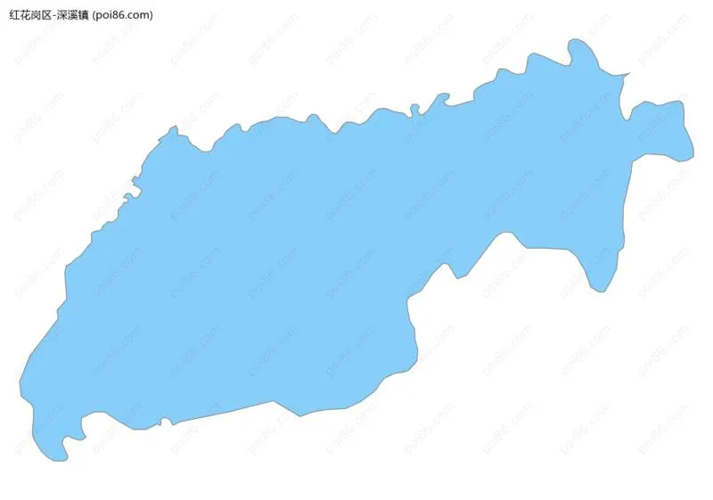 深溪镇边界地图