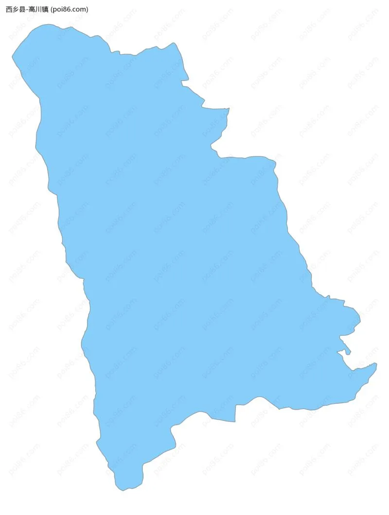 高川镇边界地图